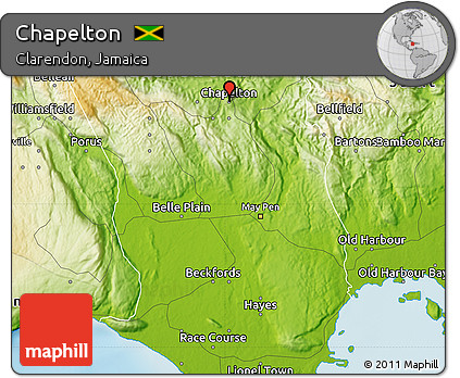 Physical Map of Chapelton