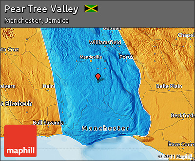 Political Map of Pear Tree Valley