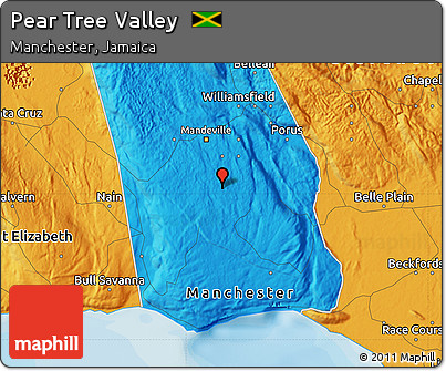 Political Map of Pear Tree Valley