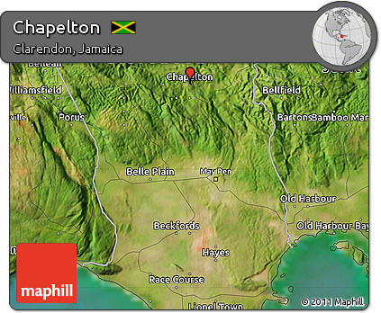 Satellite Map of Chapelton