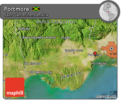 Satellite Map of Portmore