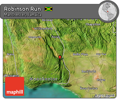 Satellite Map of Robinson Run