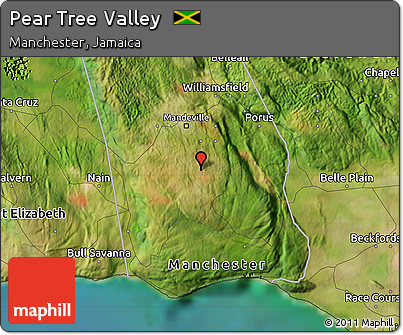 Satellite Map of Pear Tree Valley