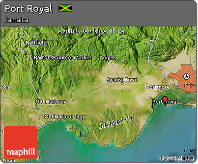 Satellite Map of Port Royal