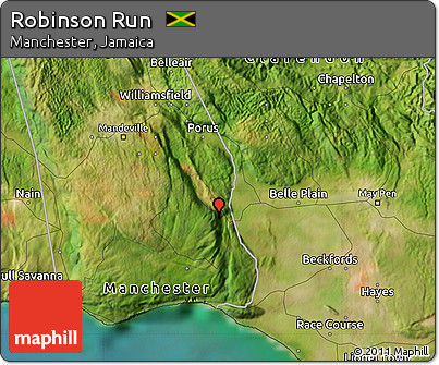 Satellite Map of Robinson Run