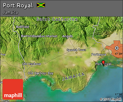 Satellite Map of Port Royal