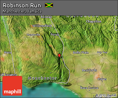 Satellite Map of Robinson Run