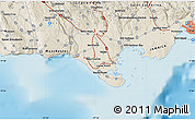 Shaded Relief Map of Myersville