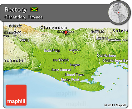 Physical Panoramic Map of Rectory