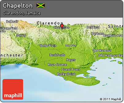Physical Panoramic Map of Chapelton
