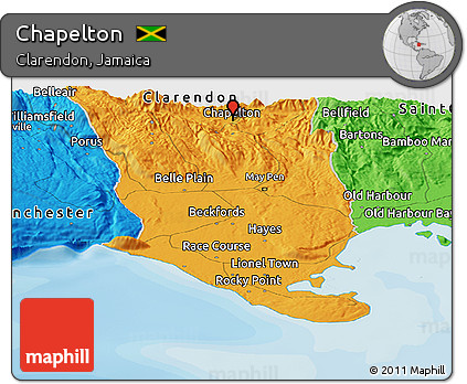 Political Panoramic Map of Chapelton