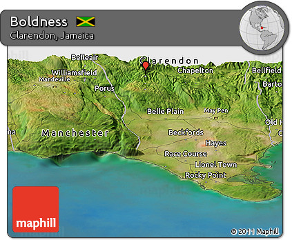 Satellite Panoramic Map of Boldness