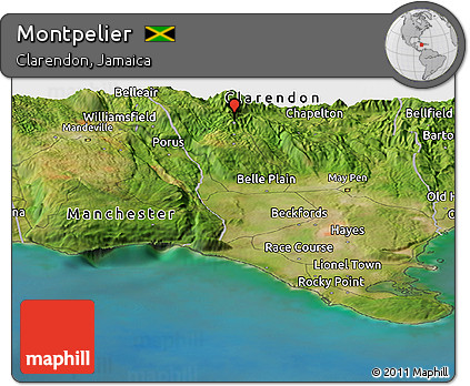Satellite Panoramic Map of Montpelier