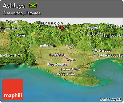 Satellite Panoramic Map of Ashleys