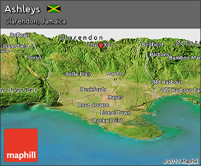 Satellite Panoramic Map of Ashleys