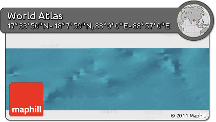 Satellite Panoramic Map of the Area around 17° 50' 55" N, 88° 28' 29" E