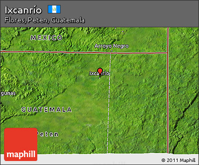 Satellite 3D Map of Ixcanrío
