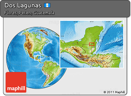 Physical Location Map of Dos Lagunas