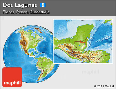 Physical Location Map of Dos Lagunas