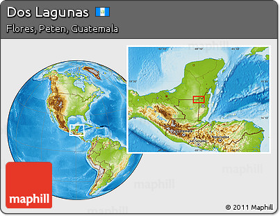 Physical Location Map of Dos Lagunas
