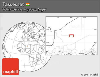 Blank Location Map of Tassessat