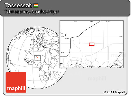 Blank Location Map of Tassessat