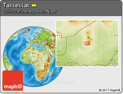 Physical Location Map of Tassessat