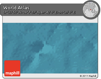 Satellite 3D Map of the Area around 17° 50' 55" N, 90° 10' 30" E