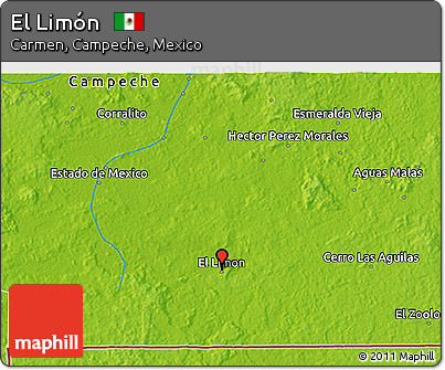 Physical 3D Map of El Limón