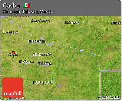 Satellite 3D Map of Casba