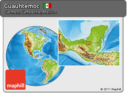 Physical Location Map of Cuauhtémoc