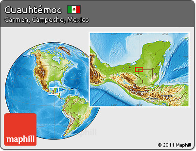 Physical Location Map of Cuauhtémoc