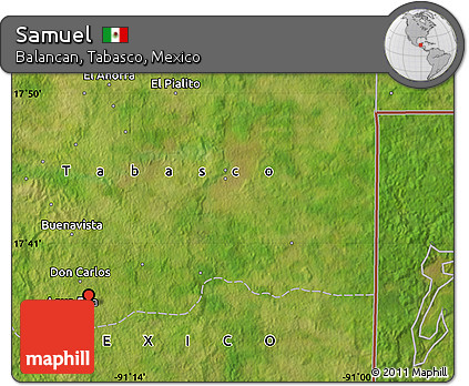 Satellite Map of Samuel