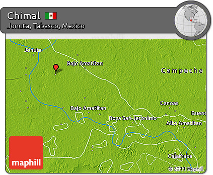 Physical 3D Map of Chimal
