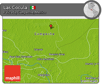 Physical 3D Map of Las Cocula