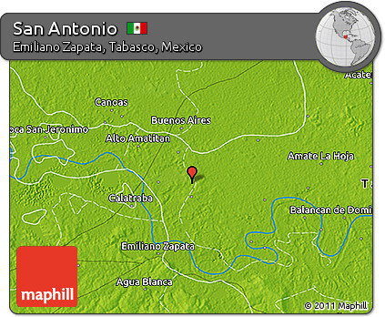 Physical 3D Map of San Antonio