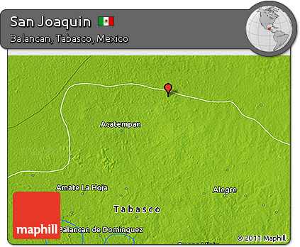 Physical 3D Map of San Joaquin