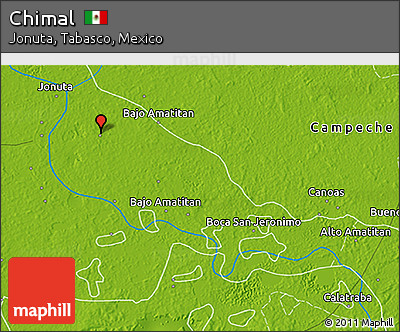 Physical 3D Map of Chimal
