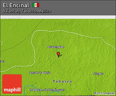 Physical 3D Map of El Encinal