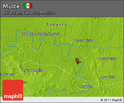 Physical 3D Map of Multé