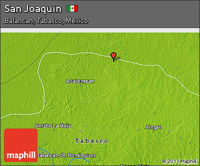 Physical 3D Map of San Joaquin
