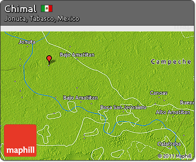 Physical 3D Map of Chimal