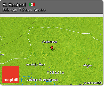 Physical 3D Map of El Encinal