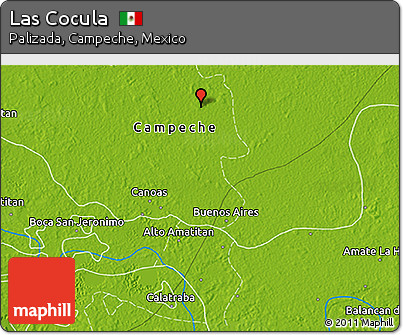 Physical 3D Map of Las Cocula