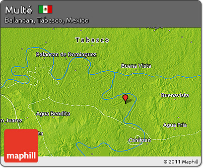 Physical 3D Map of Multé
