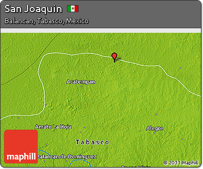 Physical 3D Map of San Joaquin