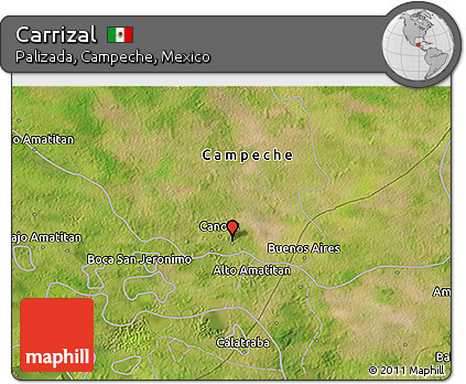 Satellite 3D Map of Carrizal
