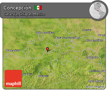 Satellite 3D Map of Concepción