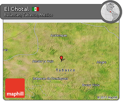 Satellite 3D Map of El Chotal