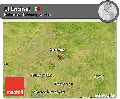 Satellite 3D Map of El Encinal